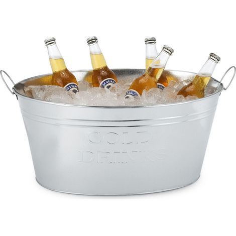 XXL Champagnerschale - Zinkwanne 24 Liter - Champagnerkühler Sektkühler Eiskübel