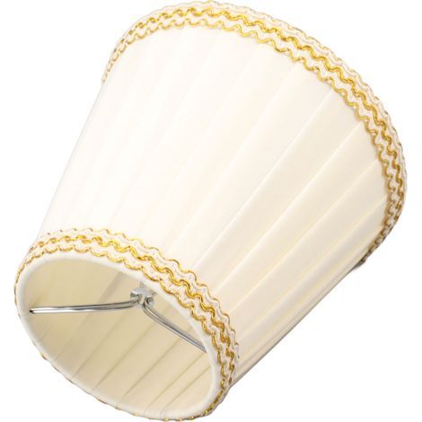 Small clip-on table lampshade, modern rustic fabric lampshade for wall sconces and pendant lights (1/5)