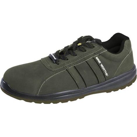 Chaussures de Sécurité Basses Arado - Taille 48 - Kaki/Noir - Résistant et Confortable - D-Work