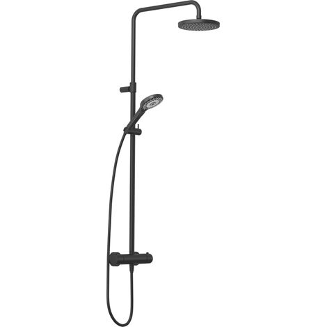 KLUDI DIVE Thermostat Dual Shower System, tube réglable