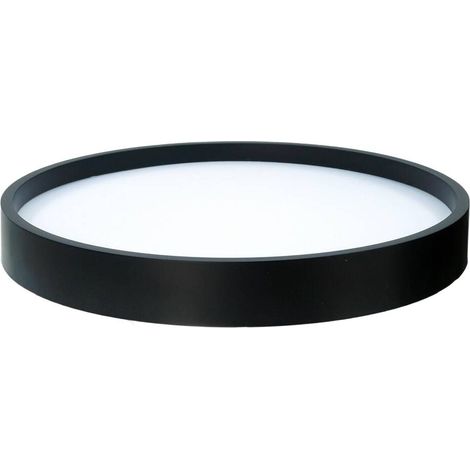Plafonnier LED Boston 18W 32,5 cm IP44 noir 4000K (1/5)