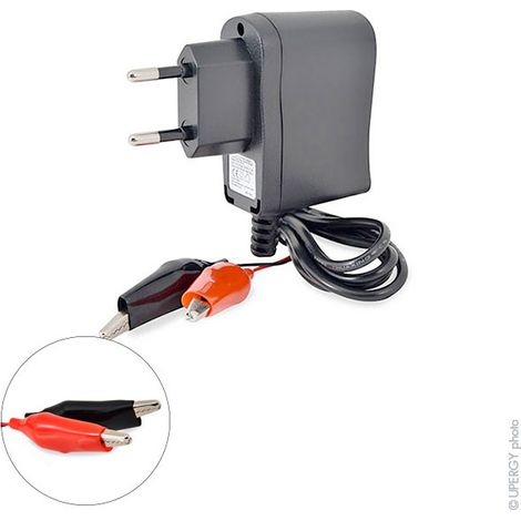 NX - Chargeur plomb NX 4V/0.5A 110-230V - pinces crocodiles (Intelligent)