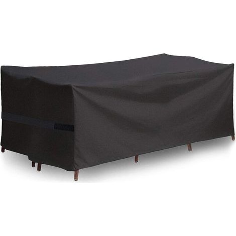 Housse Salon de Jardin, Couverture de Protection Meubles Bâche Salon de Jardin Imperméable Anti-UV, Housse Table de Jardin Rectangulaire (1709470cm)