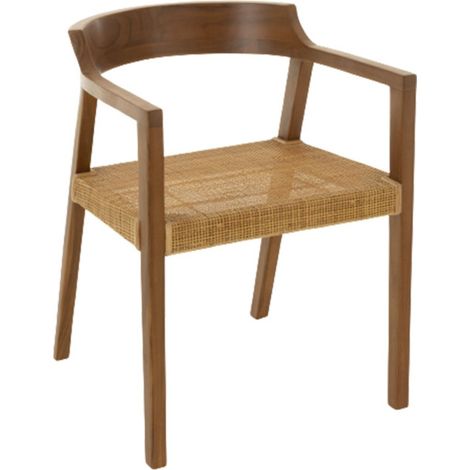 Chaise Design "Sungkai" 71cm Marron (1/5)