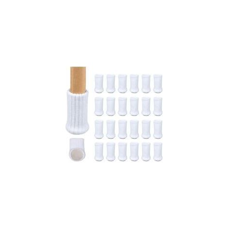24 Chaussettes Antidérapantes en Tricot pour Pieds de Chaise – Protègent le Sol, Réduisent le Bruit et Facilitent le Déplacement (1/4)
