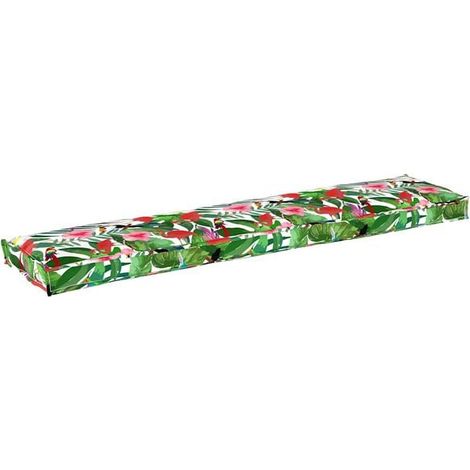 Coussin à motif floral jungle tropicale, 180 x 40 x 8 cm (1/5)