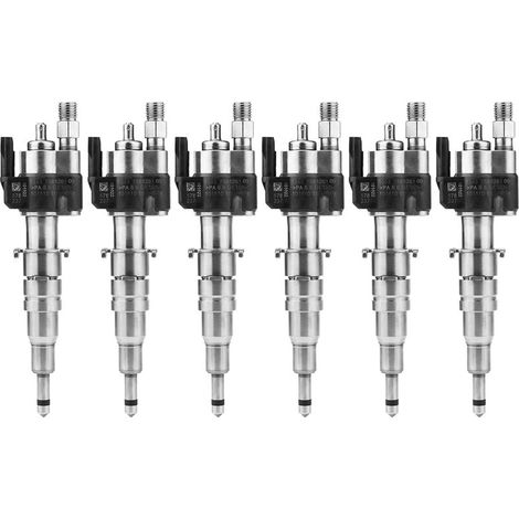Jeffergarden Injecteur de carburant 6 pièces pour BMW 135i 335i 535i 650i 740i 750i X6 13537585261-09-DOU