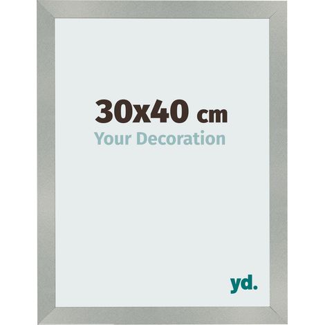 yd. - Cadre photo 30x40 - Aluminium Brosse - MDF - Bologna (1/5)