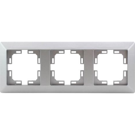 Embellecedor triple Gamma Plata mate (1/2)