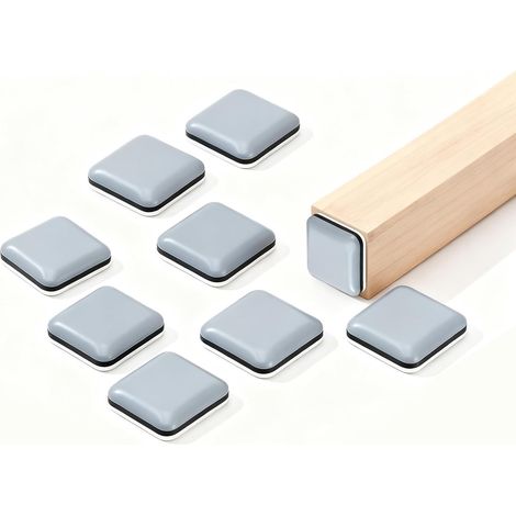 CCYKXA25 Pièces Patins pour Meubles Téflon PTFE Adhésif,20mm Patins Glisseurs pour Meubles,Patin Chaise Glisseurs en Plastique pour Fauteuils Canapés(carrés (1/5)