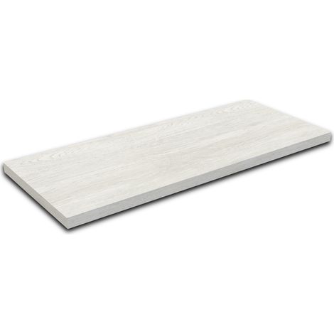 Mensola Per Lavabo In Legno Laminato Ghiaccio San Marco   fino a 80 cm  Profondità  50 cm  Spessore 3,8 cm