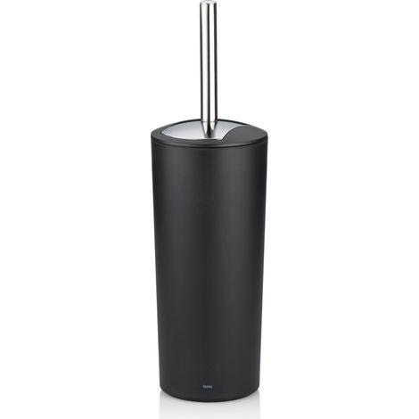 22274 Marta Set Porte-Brosse WC Plastique Noir 11 x 11 x 36,50 cm (1/5)