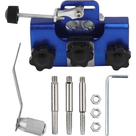 Affûteur de Chaîne Manuel pour Tronçonneuse Aiguiseur Portable Alliage Aluminium Design Ergonomique Affûtage Rapide (1/3)