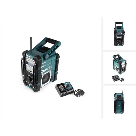 Makita DMR 112 RF1 Radio da cantiere a batteria 7,2 - 18V Bluetooth DAB+ + 1x batteria da 3,0Ah + caricabatteria (1/5)