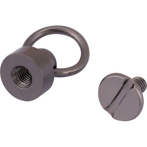 20 Nieten-Befestigungselemente, 8 mm, Schwarz, für DIY-Lederbastelarbeiten, Geldbörsen, Handyhüllen, Ketten, Taschen. (1/5)