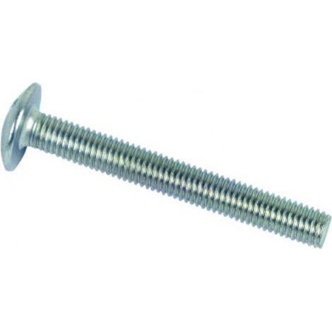 Vis poêlier tête ronde large fendue en croix Zingué - 8 x 120 mm - BIVI (1/2)