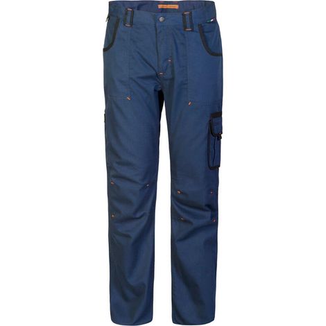 Pantalone Multitasche mod. Fangio colore Blu e Nero Taglia XXL