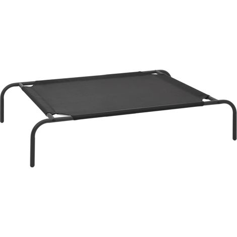 Lit surélevé pour chien Lit pour animal Corbeille pour chien Panier pour chien Noir S Textilène XZZZ132268 (1/5)