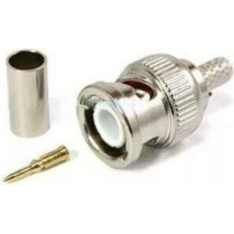 Connecteur BNC mâle à sertir 30 pièces pour système de vidéosurveillance, coupleur femelle BNC RG59