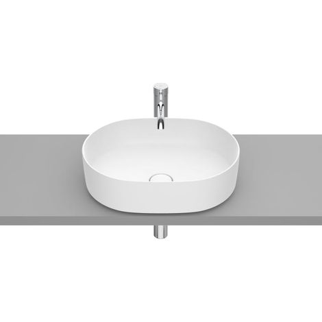 Lavabo de FINECERAMIC® de sobre encimera round INSPIRA - ROCA Color: Blanco mate (1/2)