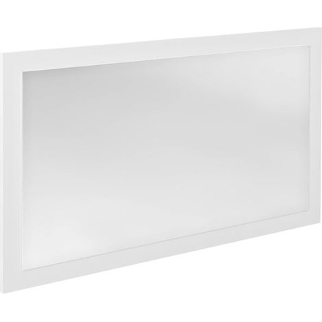 Miroir NIROX avec cadre 100x60cm, blanc brillant (1/4)