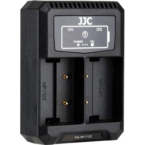 Chargeur Double Batterie USB pour Appareils Photo GFX100 GFX50S GFX50R Remplace NP-T125 Batterie (1/5)