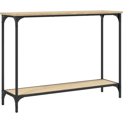 Table console，Table d'appoint，Bout de canapé，Meuble d'entrée chêne sonoma 101x30,5x75 cm bois d'ingénierie