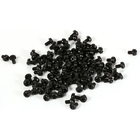100er-Packung M3 x 5 Innensechskantschrauben aus Nylon für Holzbearbeitungs- und Heimwerkerprojekte.