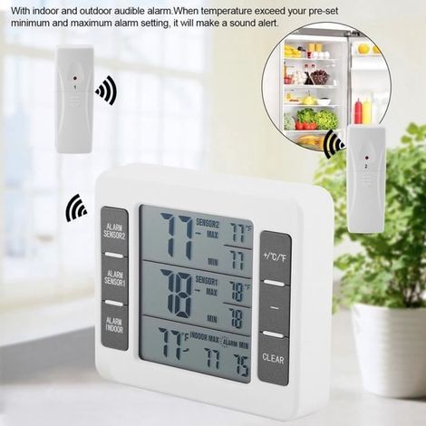 2PCS Digital Refrigerator Temperature Probe Thermometer -TUN (1/4)