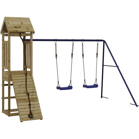 "Zona de juegos exterior 308 x 196 x 207 cm madera de pino impregnada 020004628" (1/5)