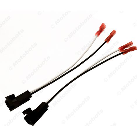 Compatible with Buick/Chevrolet/Hummer/Suzuki speaker wiring harnesses, speaker retrofit cables, and speaker adapter cables. (1/4)