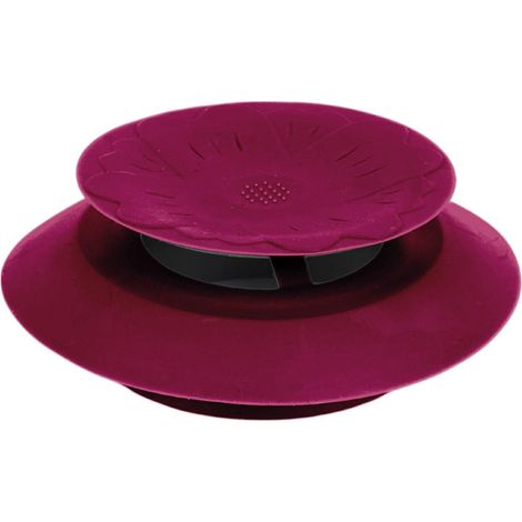 TAPÓN PARA FREGADERO, silicona, color rosa, estructura flexible (1/5)