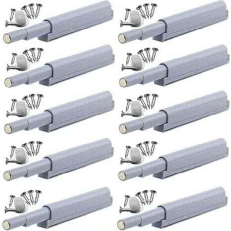 Appuyez pour ouvrir magnétique loquets Fermetures magnétiques push-open ouvre et ferme la porte avec une simple pression (10 pièces) (1/4)