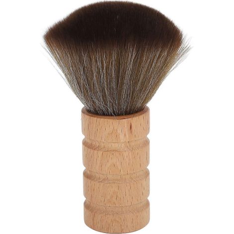Brosse pour le cou avec poils doux et manche en bois pour nettoyer le visage et le cou (YMMR) (1/5)