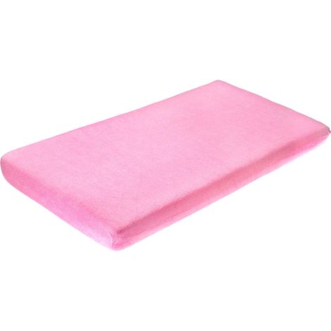 Drap-housse rose classique en éponge 120x60