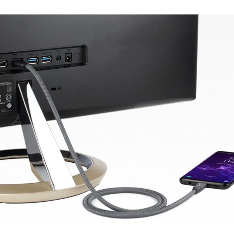 Cavo dati USB Type-C, trasferimento dati ad alta velocità a 20 Gbps, compatibile con Thunderbolt, eMarker 5A, supporta video 8K, cavo intrecciato in nylon, supporta la ricarica rapida da 100 W, banda 
