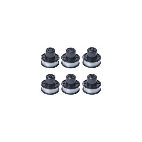 A6226 Bobine de fil compatible avec Black et Decker Auftipp Coupe-herbe automatique GL250 / GL310 / GL360 / GL360SB avec 6m ligne, 12-pack (1/5)
