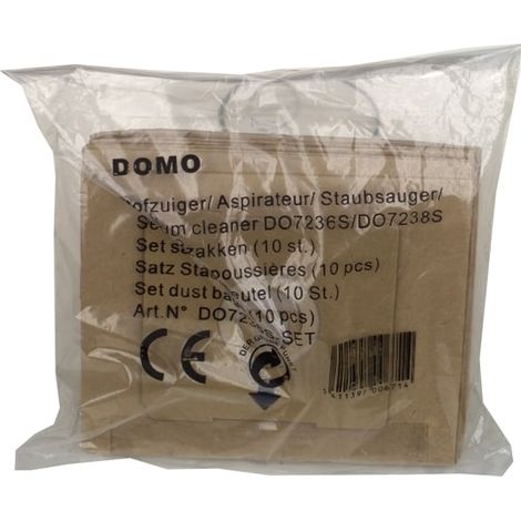 Domo - bolsa para aspiradora do7236s - (embalaje. 10 pzs.) - do7236sset - 5411397006714