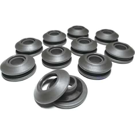 Ensemble d'œillets - 25 pièces gris pour bâches inoxydables 28x28x12 mm œillets en plastique pour bâche de piscine