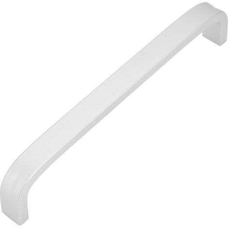 Poignée de porte de meuble en alliage d'aluminium argenté massif, style simple (192 mm)