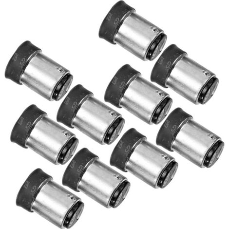 10er-Pack B15-auf-E14-Fassungsadapter in Schwarz, 120 °C hitzebeständig, flammhemmend und alterungsbeständig, Konverter für LED-Lampen, geeignet für Küche, Schlafzimmer und (1/5)