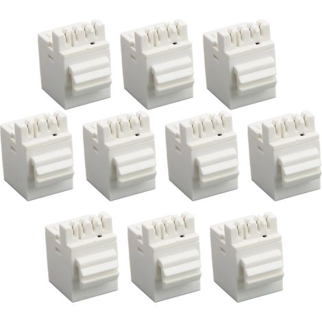 Lot de 10 modules téléphoniques faciles à utiliser avec interface RJ11, résistants à la rouille et sans outil pour la communication. (1/5)