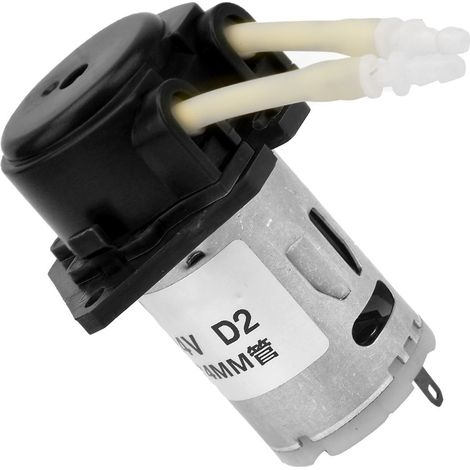 Pompe péristaltique à liquide D-2 24 mm CC 24 V pour analyses de laboratoire (noire) (1/5)
