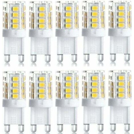 Lot de 10 Projecteur LED. lumière décorative LED. ampoule LED G9. 5 W blanc chaud blanc froid. ampoules LED à économie d'énergie. ampoule halogène de rechange. AC 230 V non dimmable (1/4)