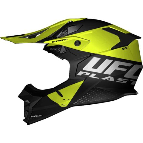 CASCO UFO INTREPID CROSS COLOR NEGRO/AMARILLO FLUORESCENTE TALLA L (ECE 22R06) - COLECCIÓN 2024