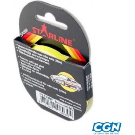 Liseré de jante Motip pour moto NLF03BF jaune fluo 6mm x 10m Neuf