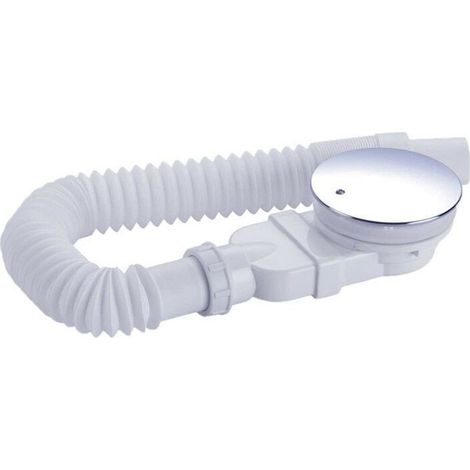 Bonde de douche extra plate 90 mm - Kit de trou d'écoulement pour receveur de douche, siphon de douche avec système anti-odeurs, tamis à cheveux, tuyau flexible (1/4)