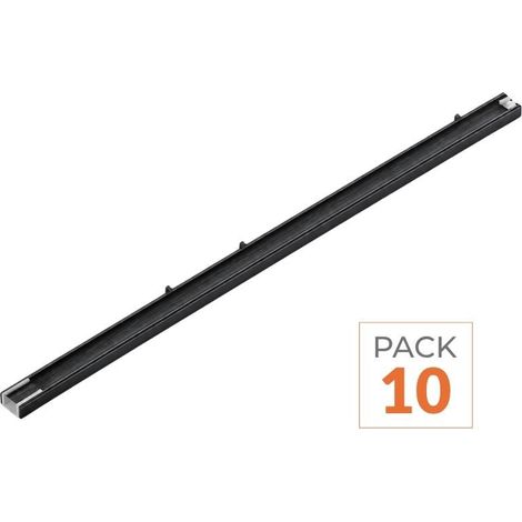 Pack de 10 - Suspension Linéaire LED 120cm 40W 130lm/W Interconnectable CCT Noir - 3000K/4200K/6400K - SILAMP (1/2)
