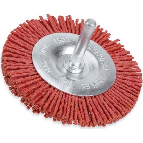 Brosse ronde en nylon avec manche de 100 mm 827-100