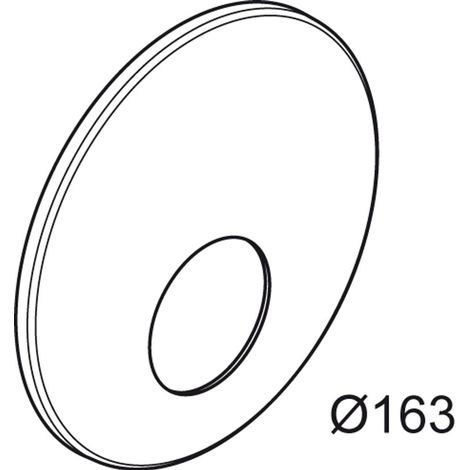 Ideal Standard Roseta empotrada D163 Ducha, Cromado , A860946AA